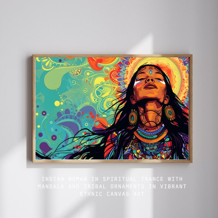 Divine Shakti – Indian Spiritual Woman Canvas Art