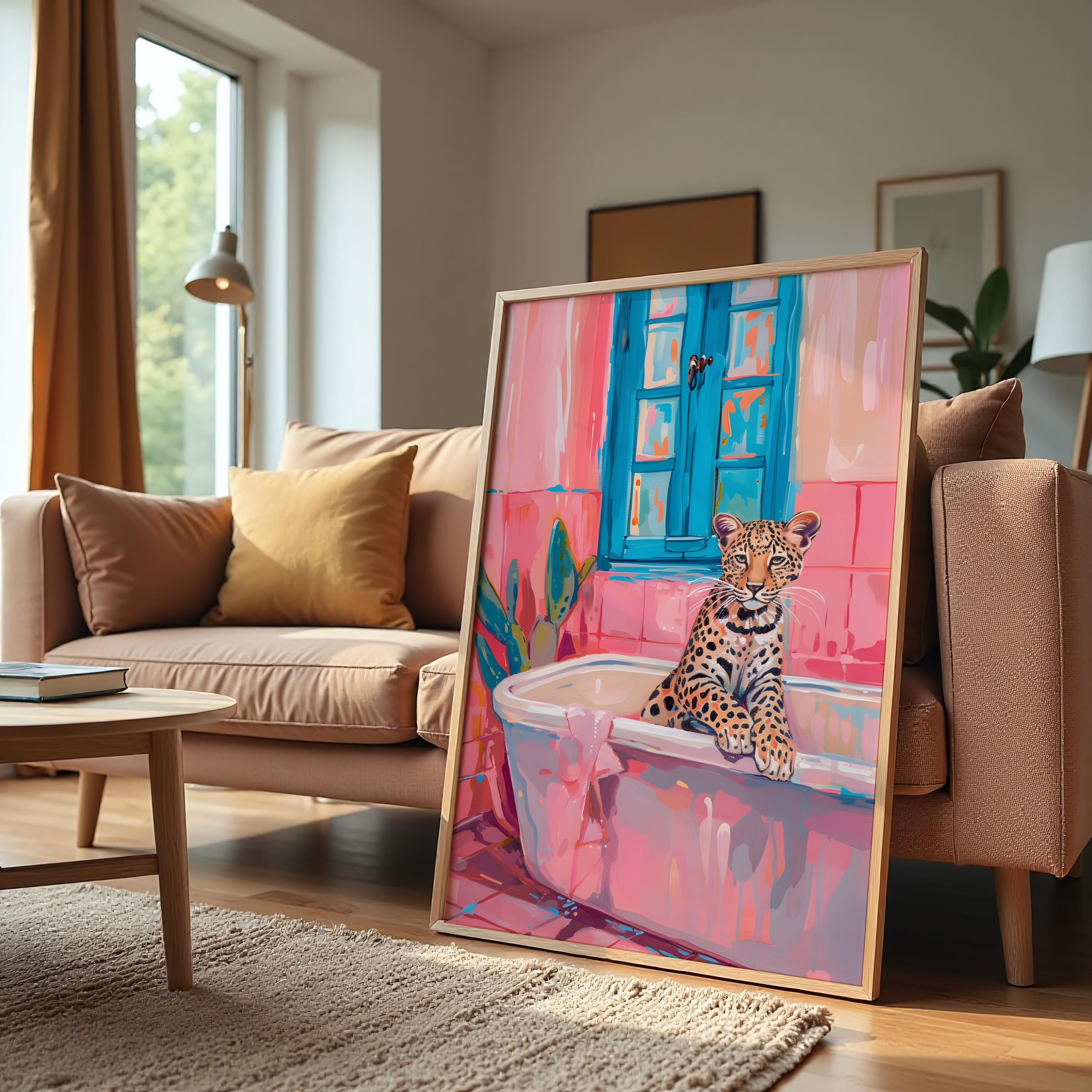 Wild Soak – Leopard Bathtub Wall Art