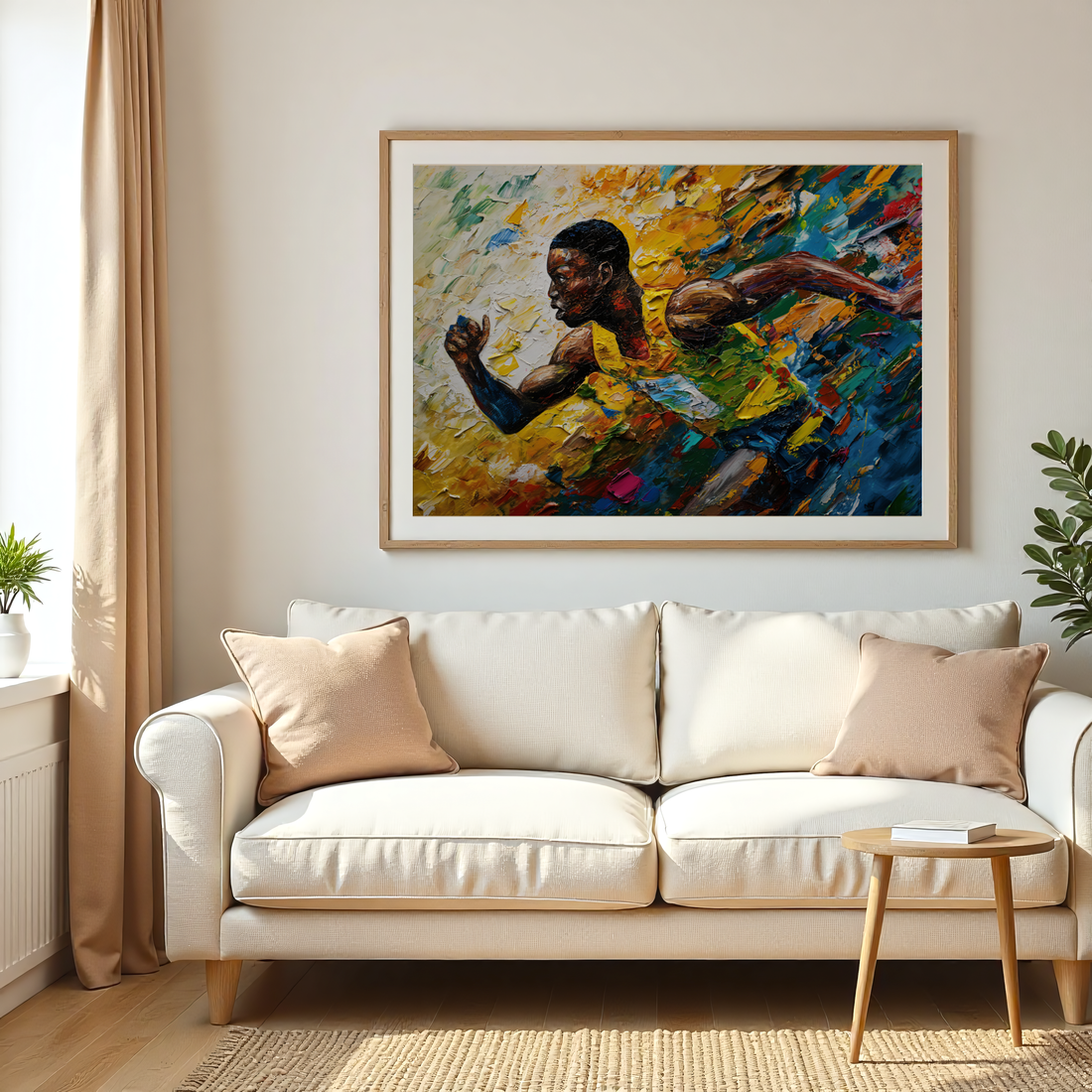 The Sprint – Abstract Running Canvas Art