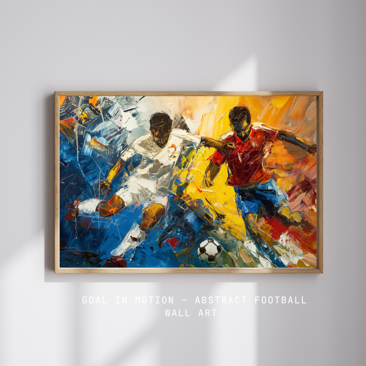 Goal in Motion – Abstract Football Wall Art