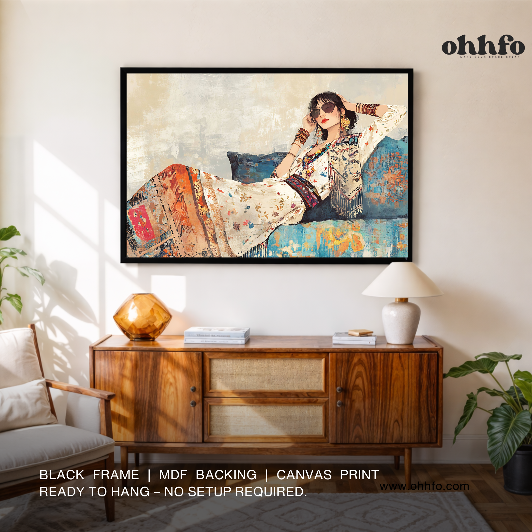 Bohemian Muse Woman Wall Art