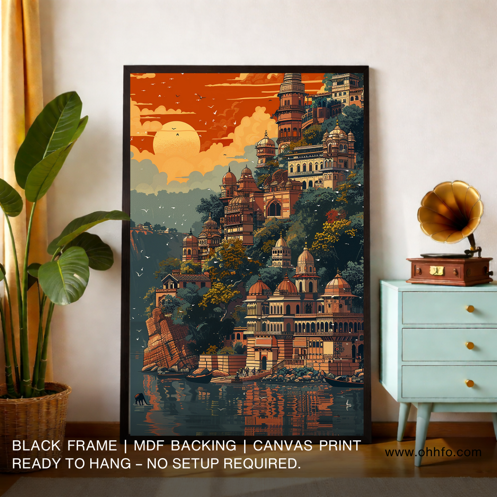 Heritage City Sunset Canvas Wall Art
