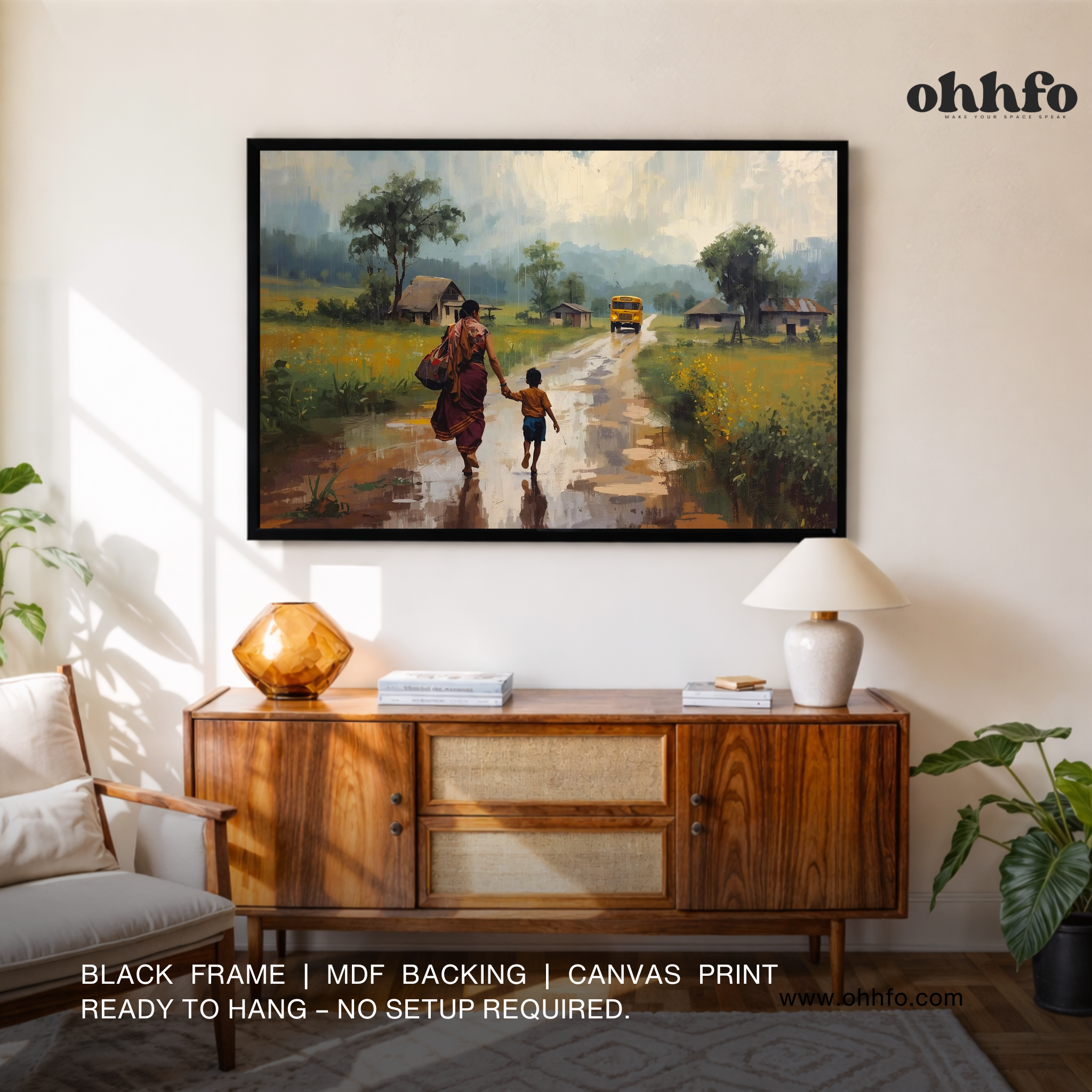 Mother’s Journey – Mother & Child Canvas Wall Art