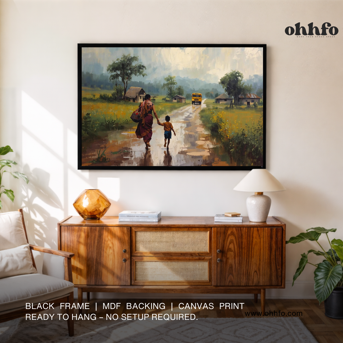 Mother’s Journey – Mother & Child Canvas Wall Art