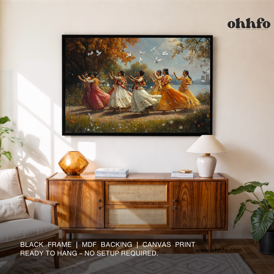 Graceful Indian Women Dancing in Nature
