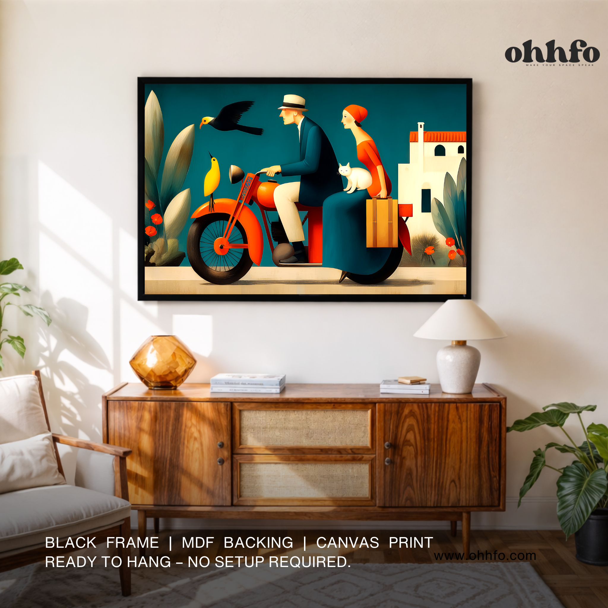 The Joyful Journey – Modern Travel Canvas Wall Art
