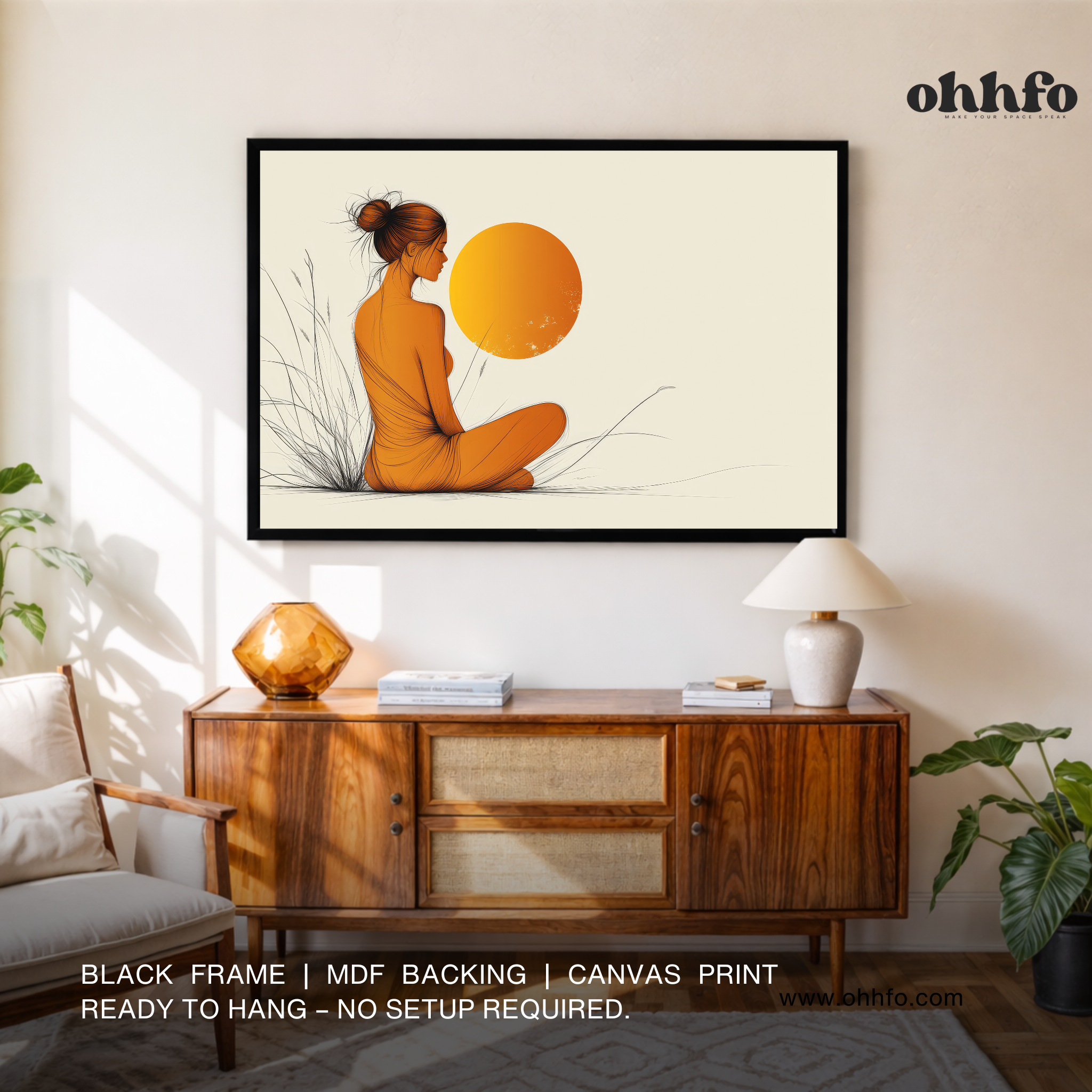 Minimalist Woman Silhouette Wall Art