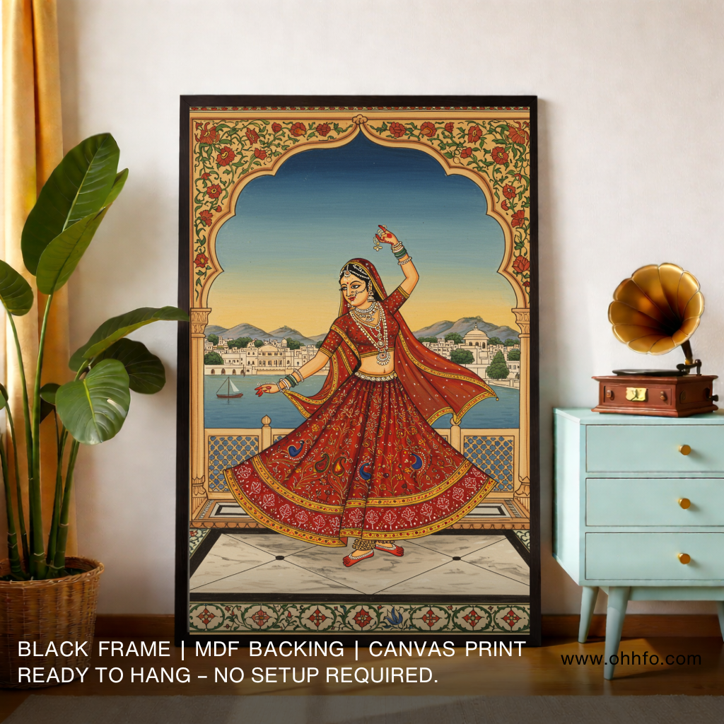 Rajasthani Traditional Dancer Painting – Cultural Wall Art