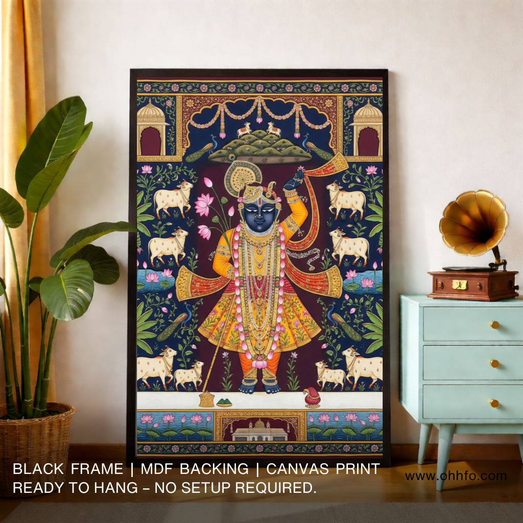 Shreenathji Pichwai Krishna Wall Art