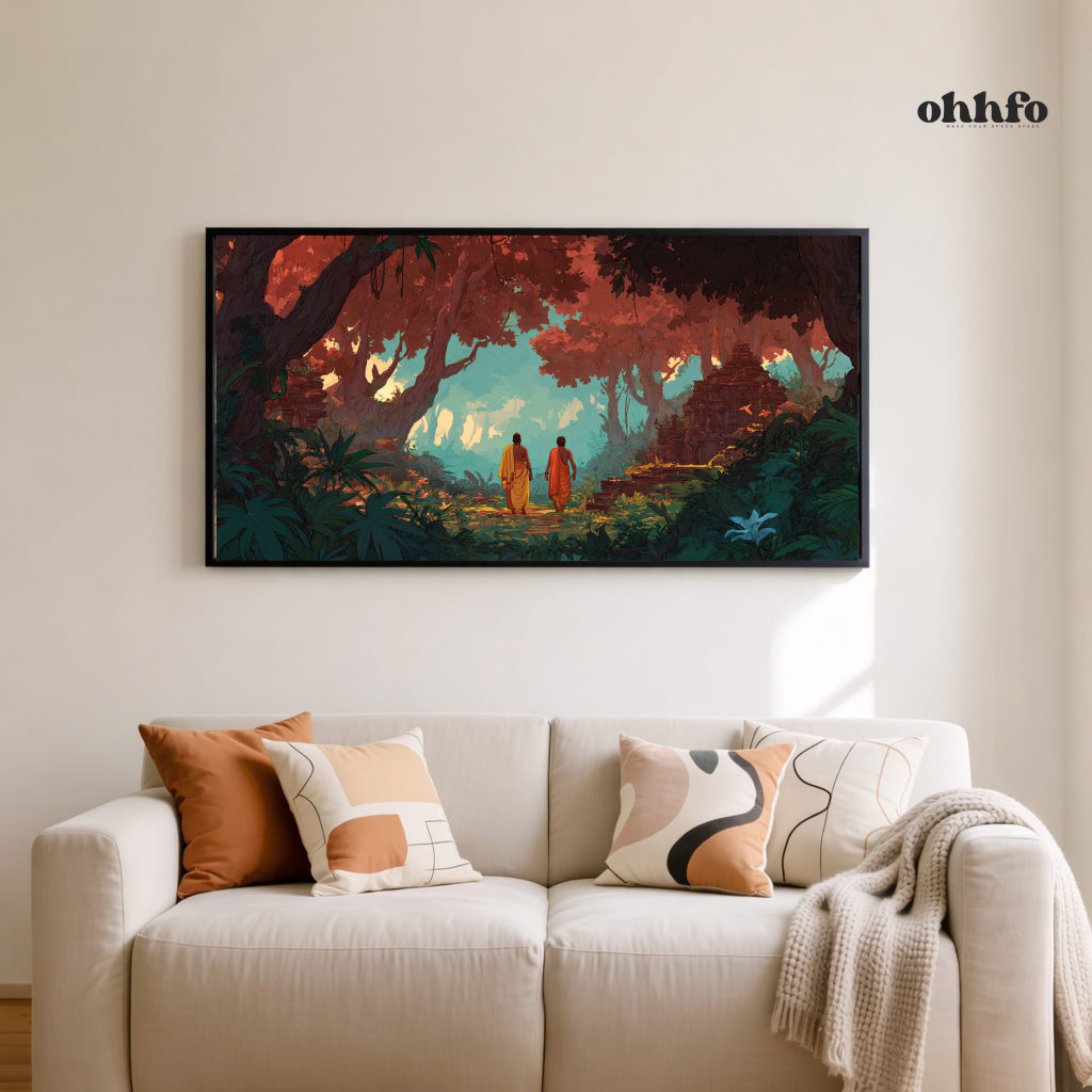 Spiritual Forest Journey Canvas Wall Art