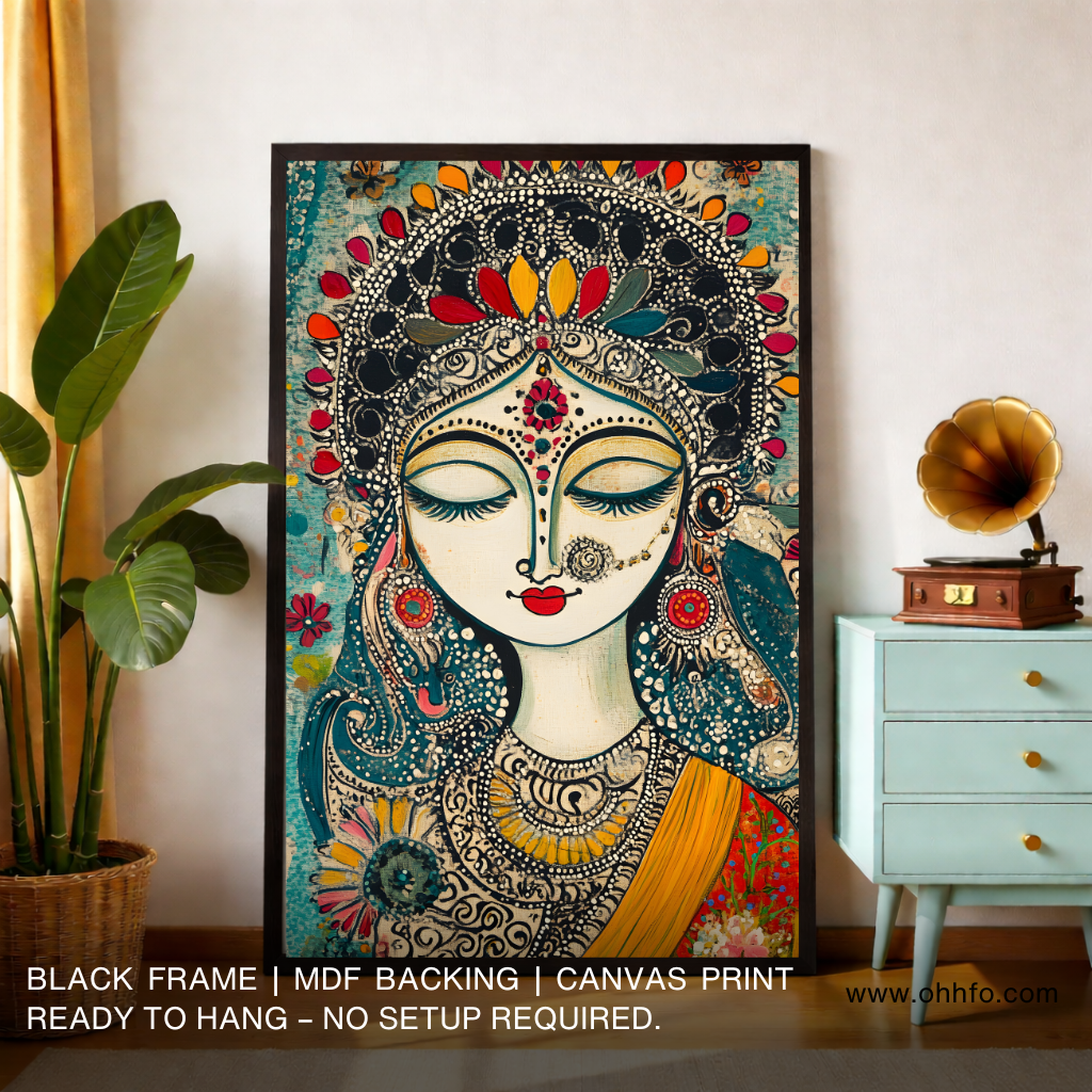 Goddess Canvas Wall Art – Indian Painting