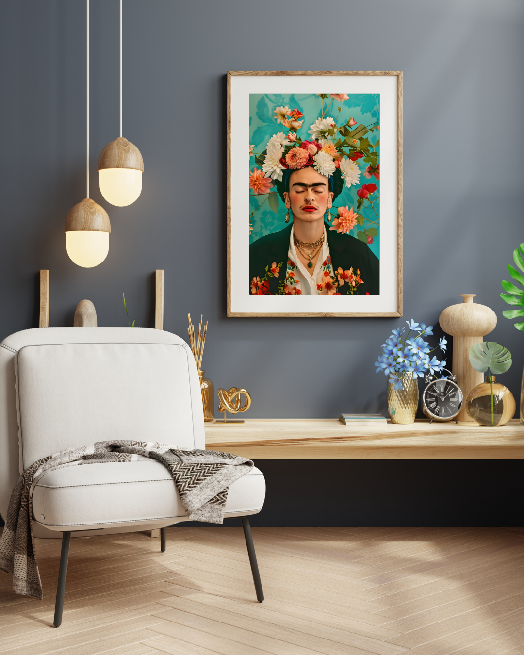 Colorful illustrated wall print perfect for kids’ room or creative spaces