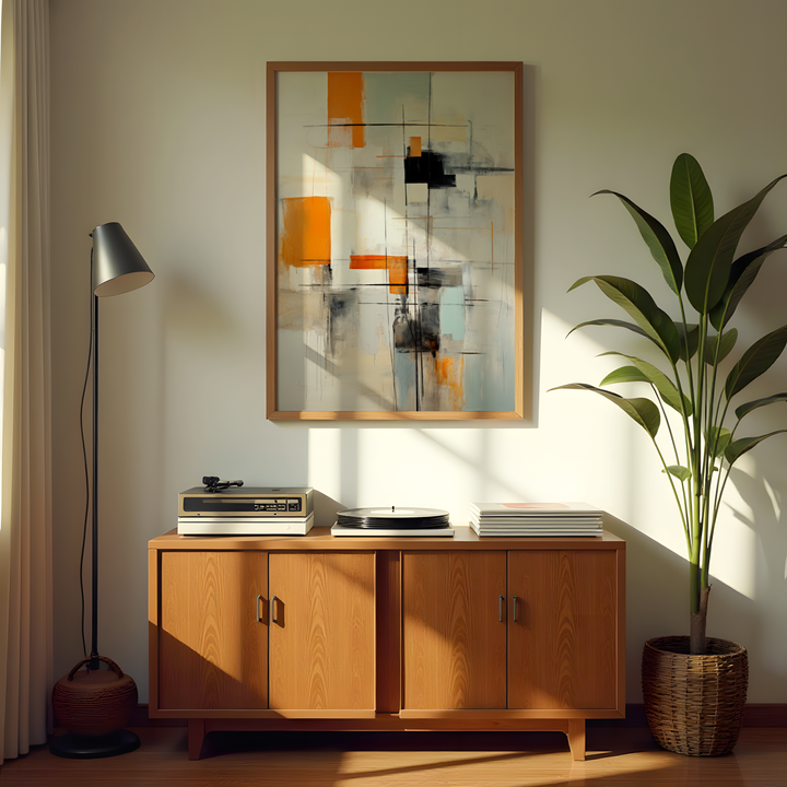 Contemporary geometric wall decor for modern interiors