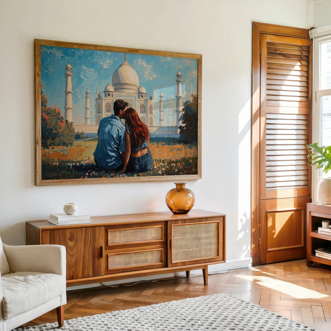 Anniversary Gift Taj Mahal Painting