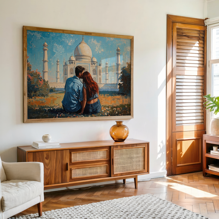 Anniversary Gift Taj Mahal Painting