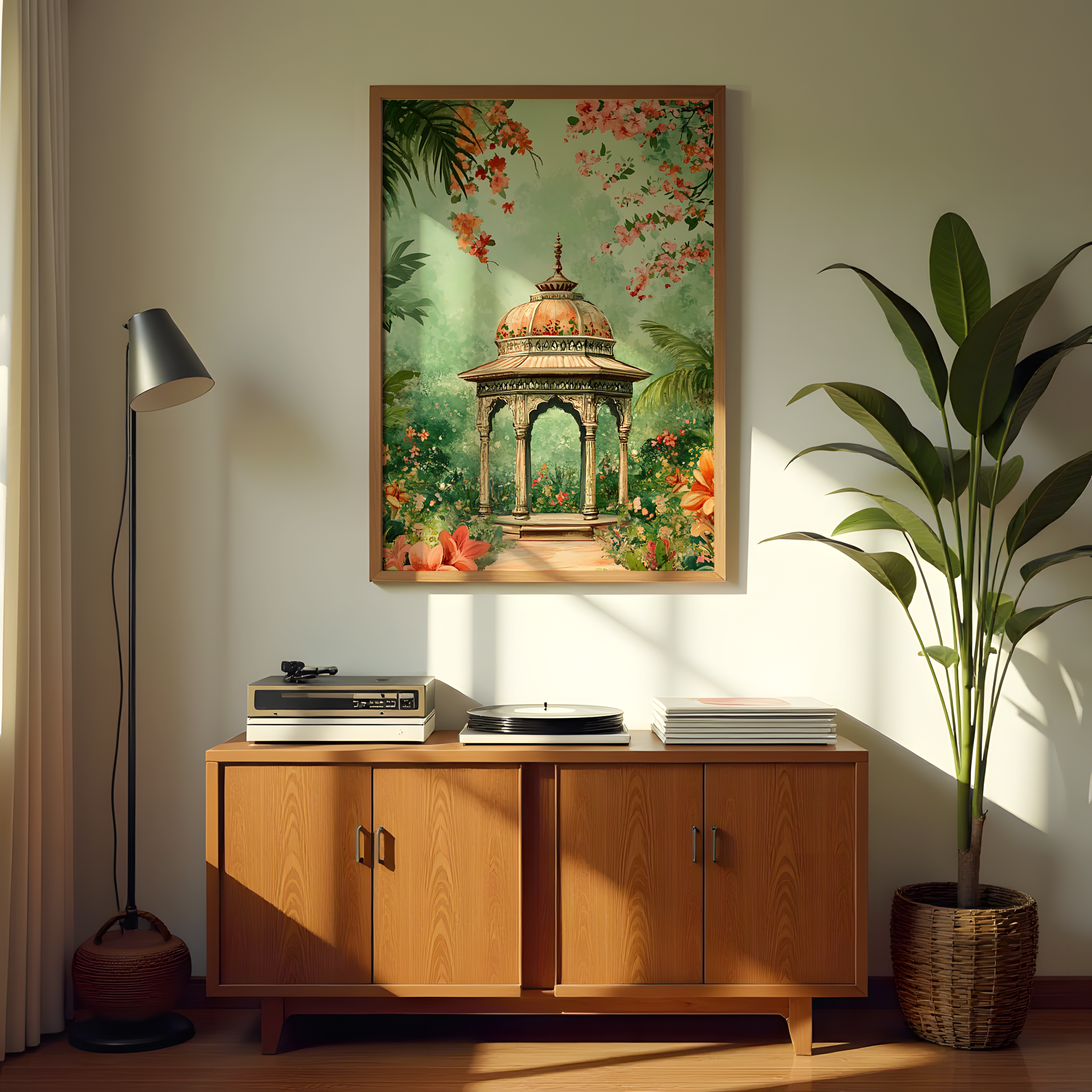 Garden Pavilion Canvas Wall Art