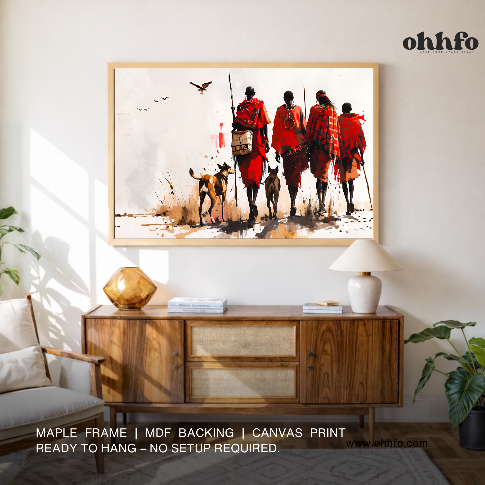 Tribal Warriors Journey Canvas Wall Art