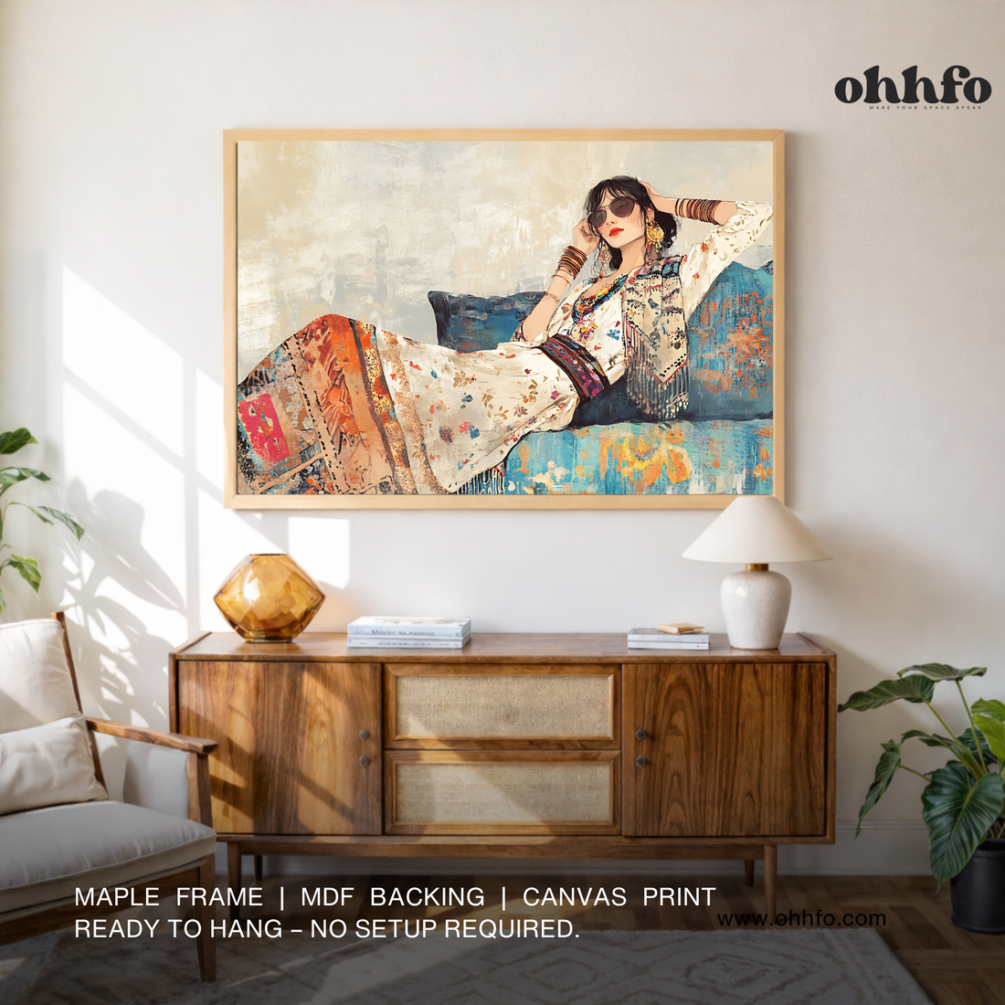 Bohemian Muse Woman Wall Art