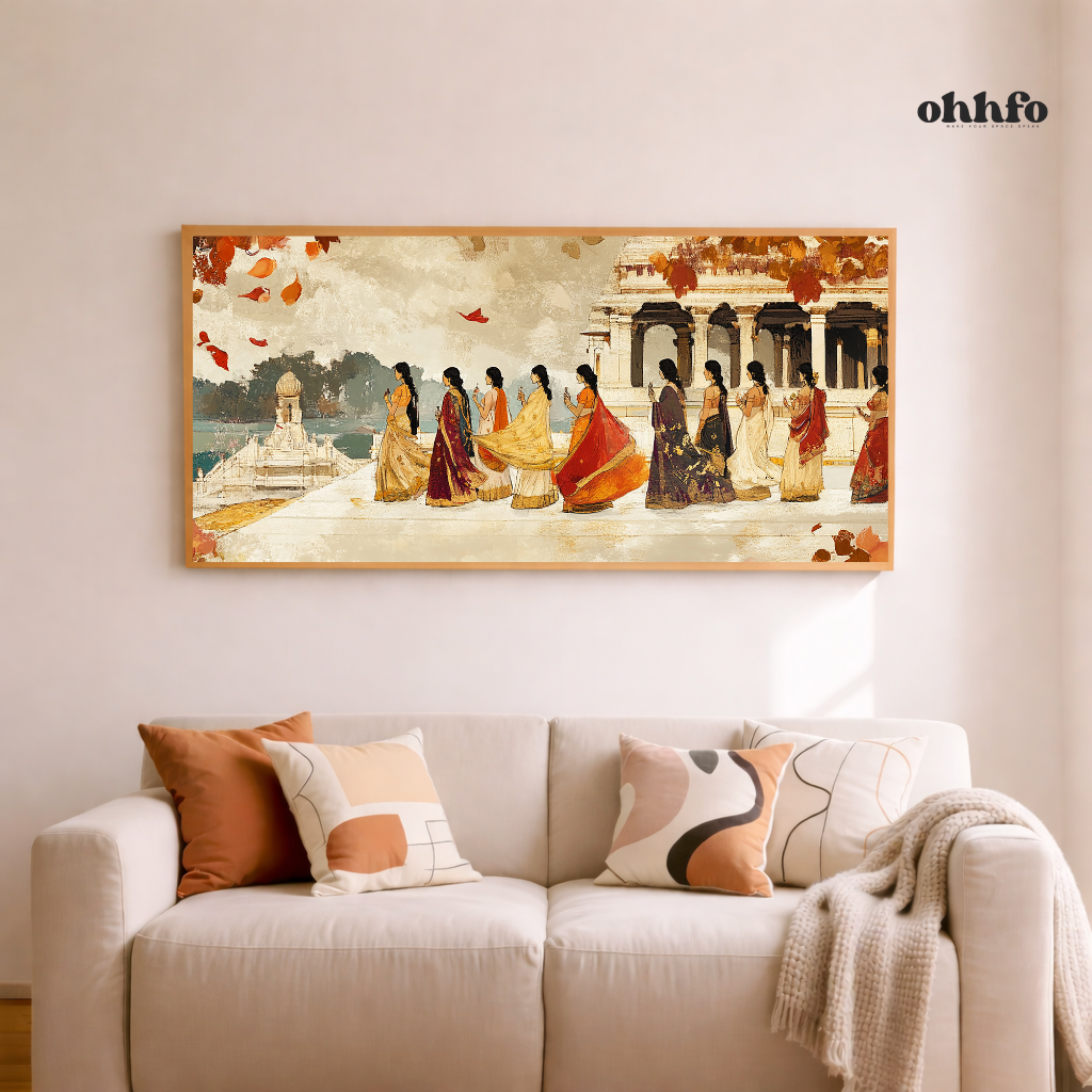 Whispers of Grace Royal Indian Women Wall Art