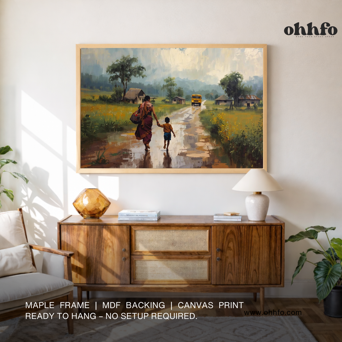 Mother’s Journey – Mother & Child Canvas Wall Art