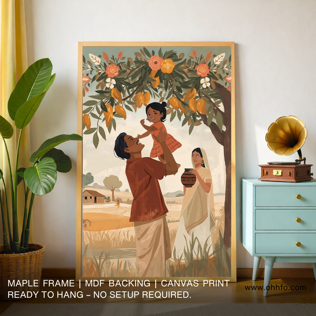 Indian Village Family Wall Art