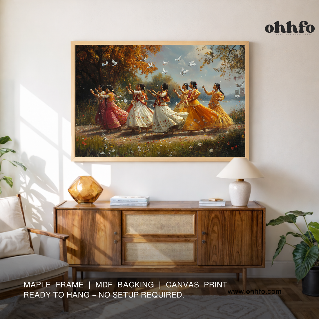 Graceful Indian Women Dancing in Nature