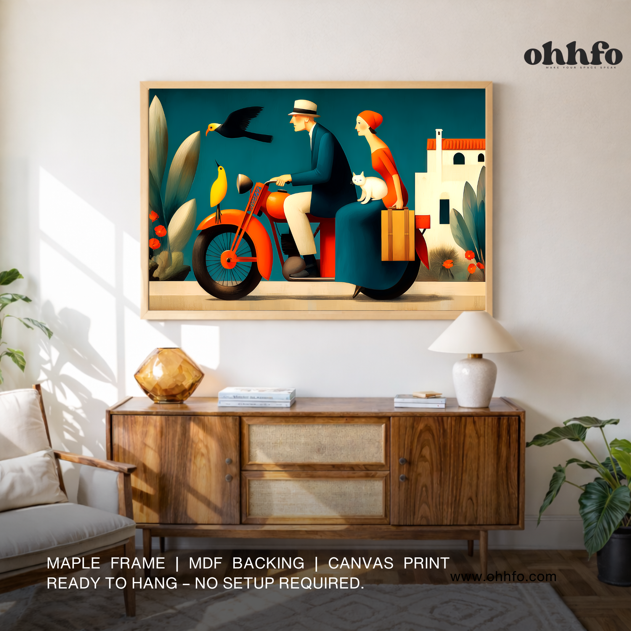 The Joyful Journey – Modern Travel Canvas Wall Art