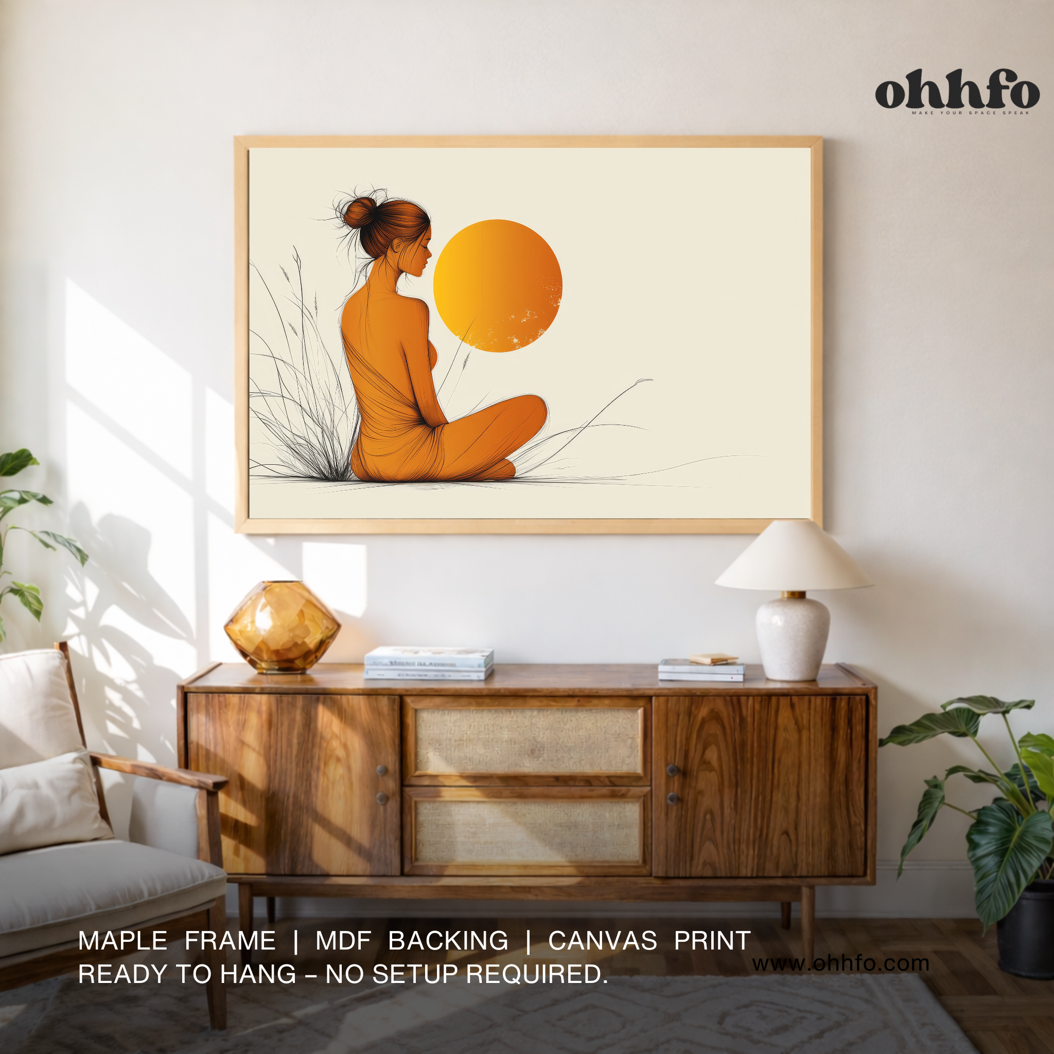 Minimalist Woman Silhouette Wall Art