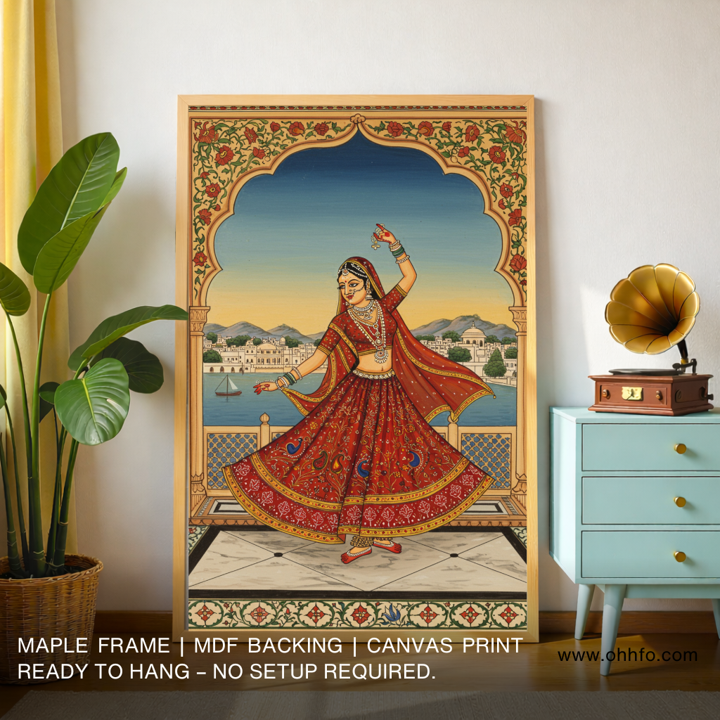 Rajasthani Traditional Dancer Painting – Cultural Wall Art