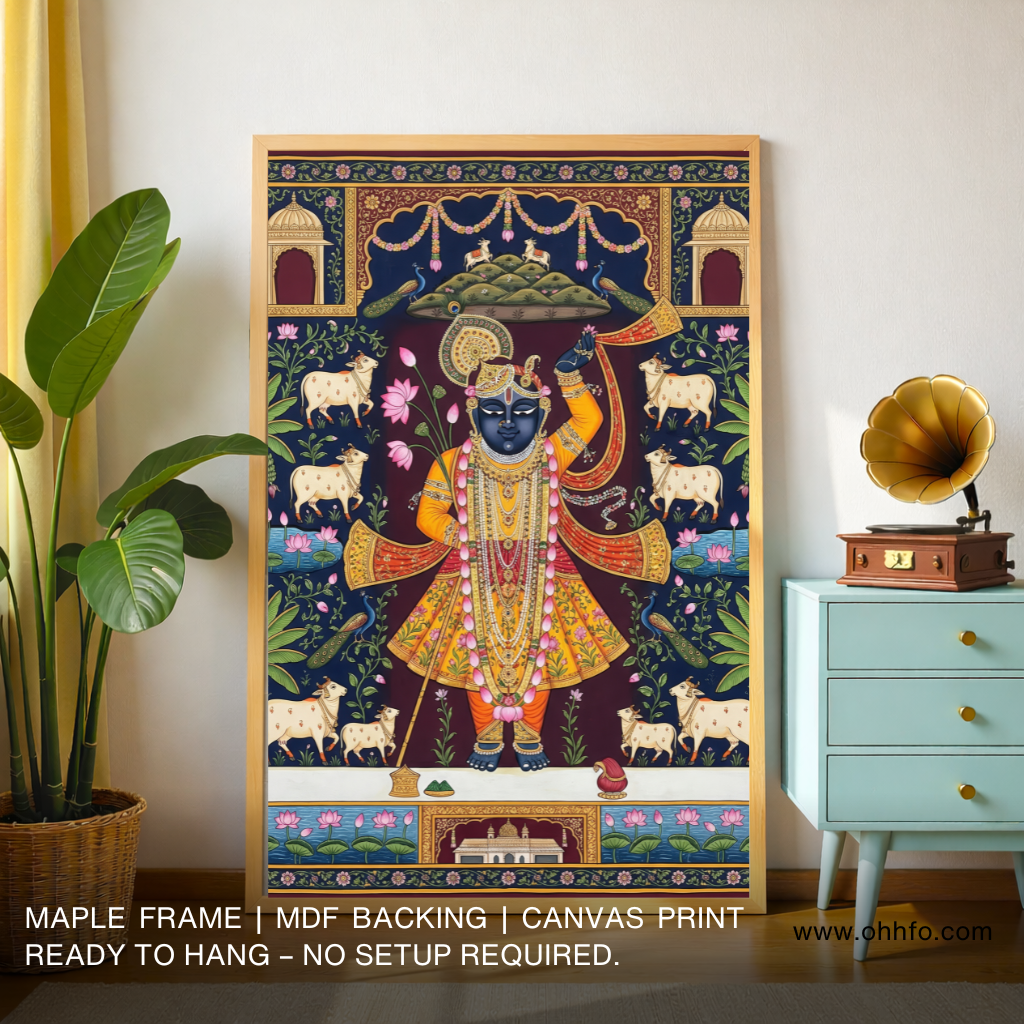 Shreenathji Pichwai Krishna Wall Art
