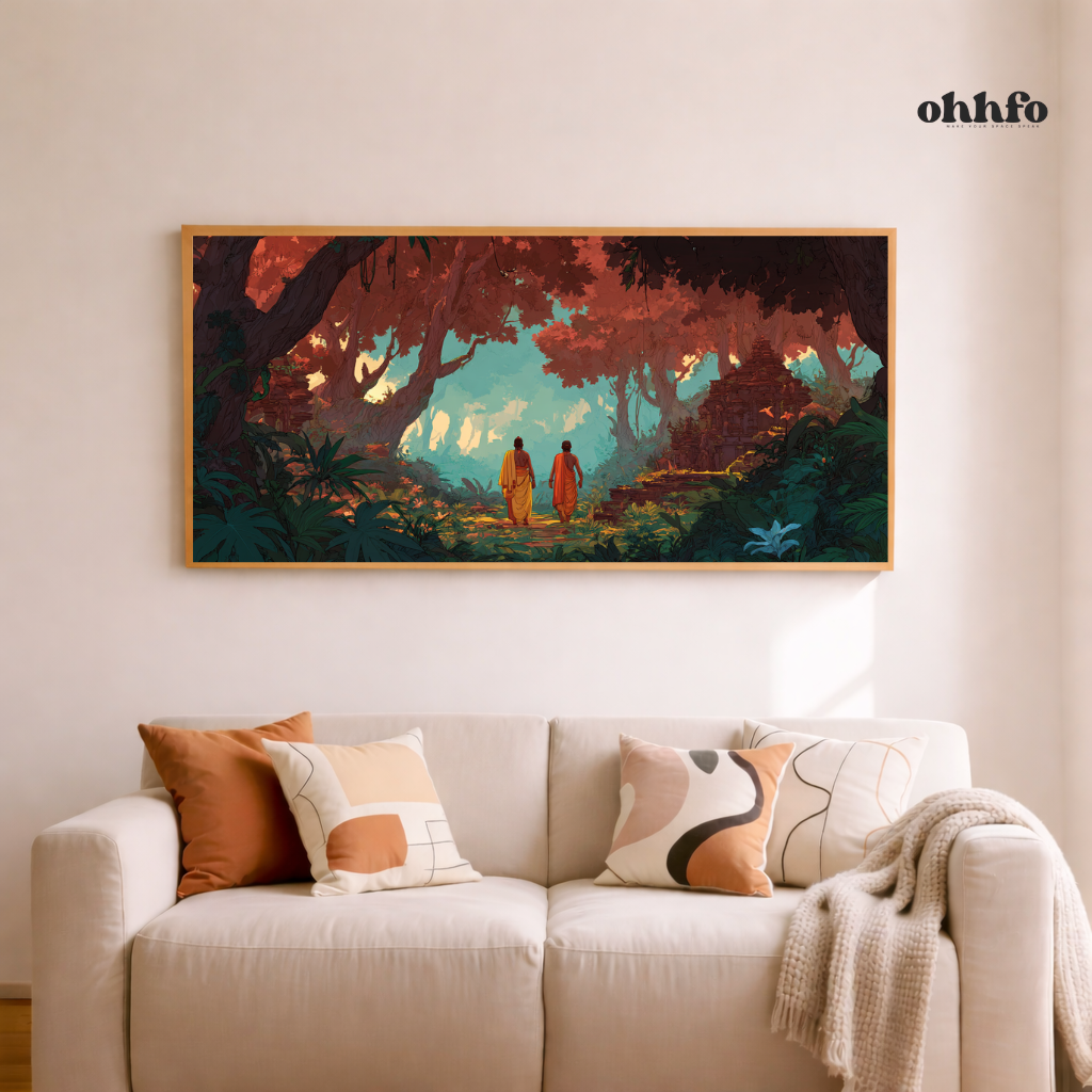 Spiritual Forest Journey Canvas Wall Art