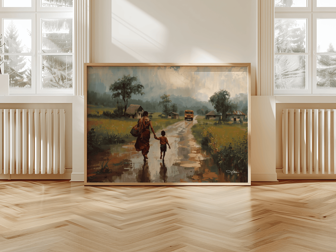 Mother’s Journey – Mother & Child Canvas Wall Art