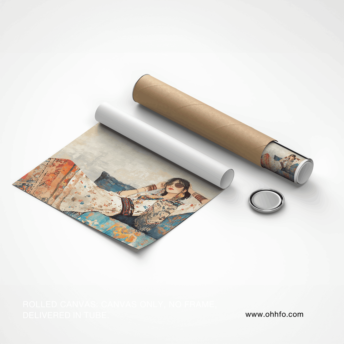 Bohemian Muse Woman Wall Art