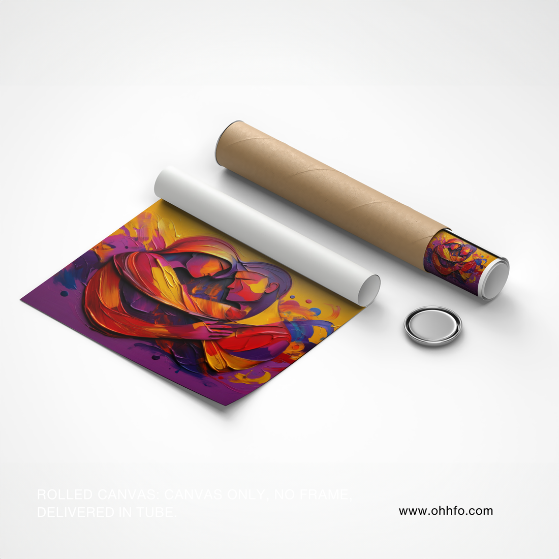 Abstract Couple Love Wall Art