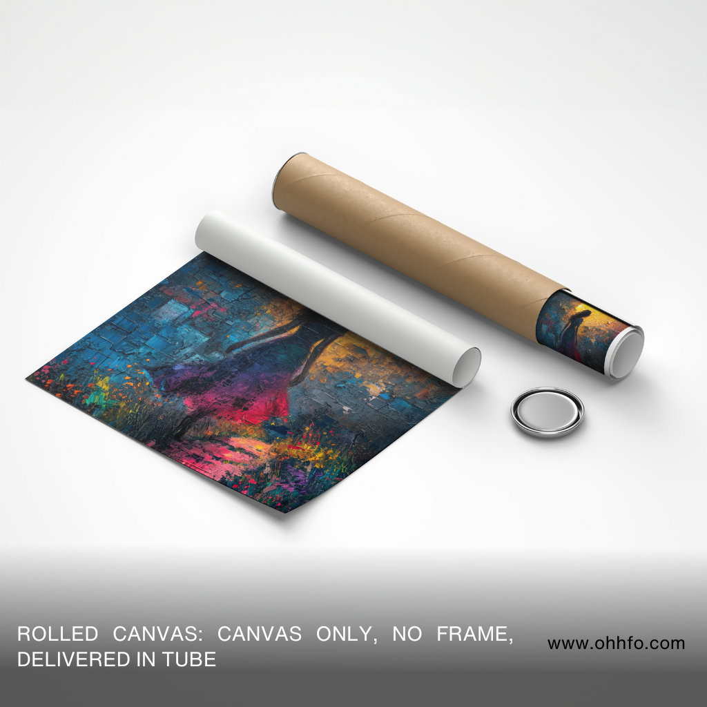 Chasing the Horizon – Dreamy Woman Sunset Canvas Wall Art