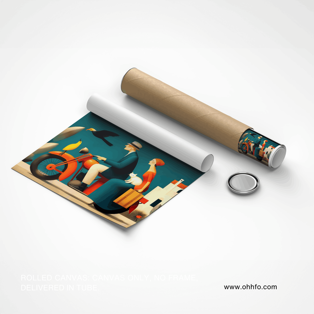 The Joyful Journey – Modern Travel Canvas Wall Art