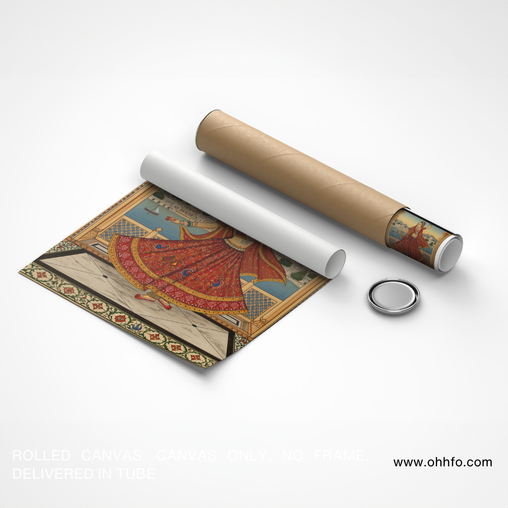 Rajasthani Traditional Dancer Painting – Cultural Wall Art