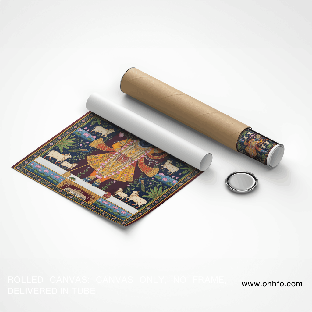 Shreenathji Pichwai Krishna Wall Art