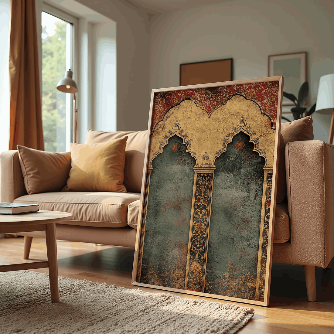 Royal Mughal Arch Wall Art Canvas Print