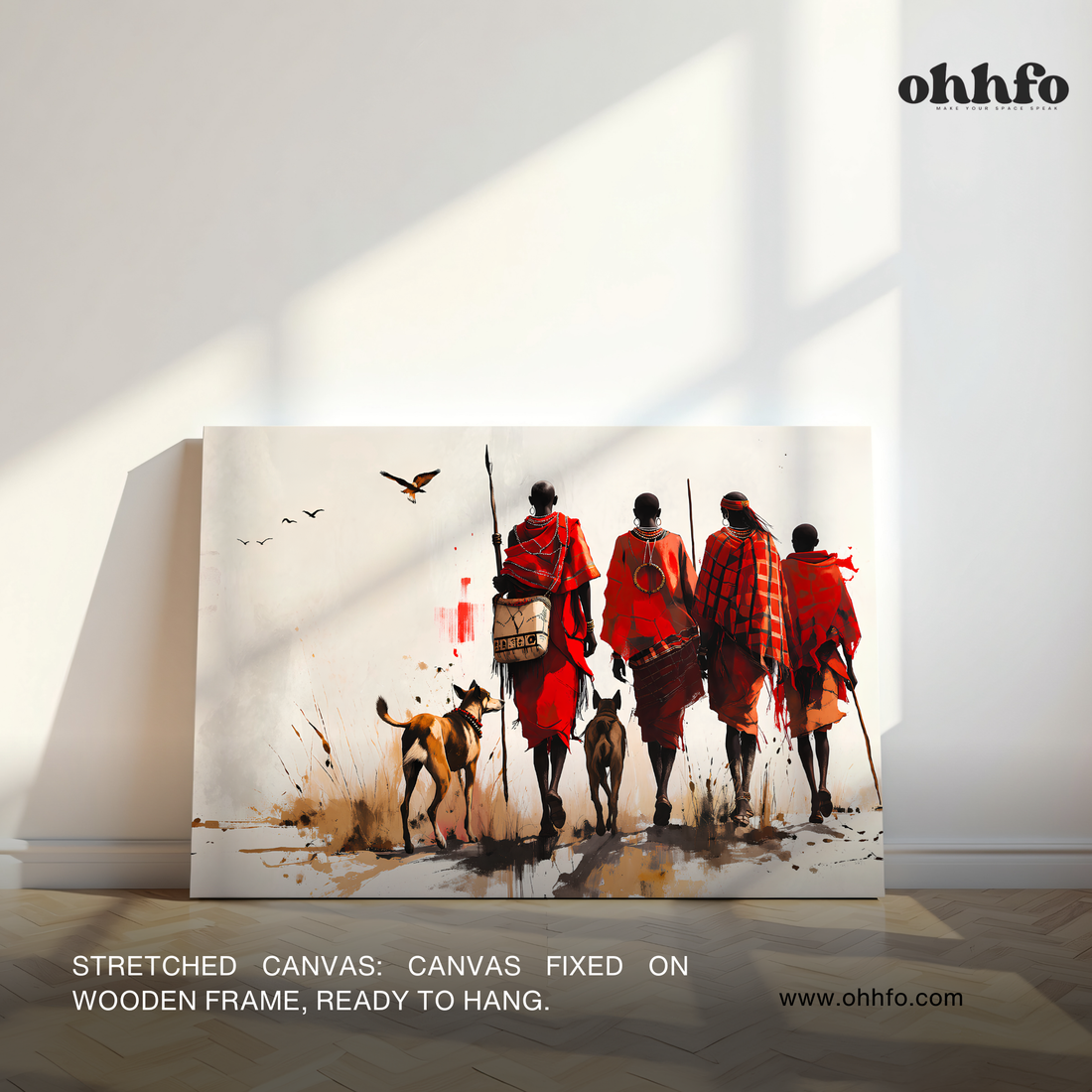 Tribal Warriors Journey Canvas Wall Art
