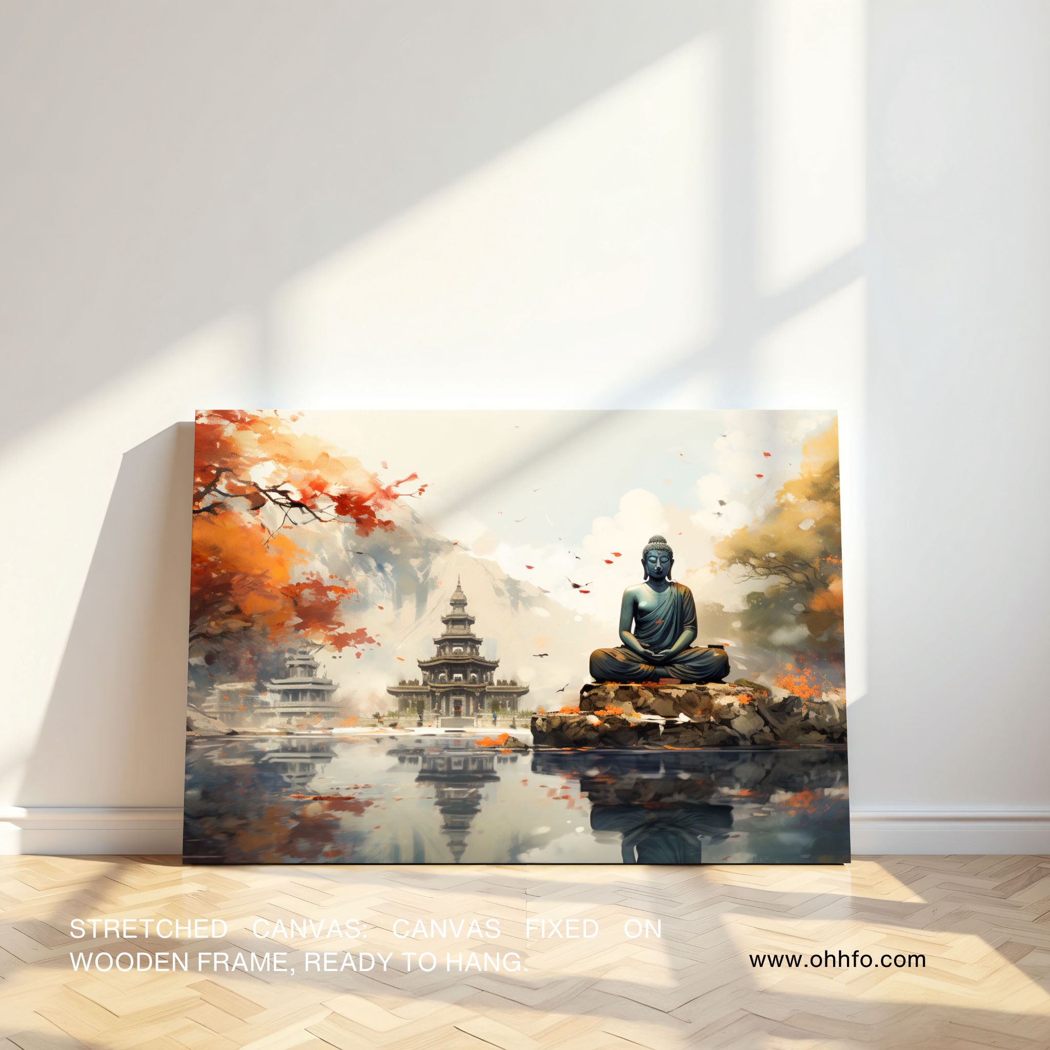 Buddha Temple Canvas Wall Art