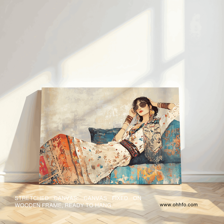 Bohemian Muse Woman Wall Art
