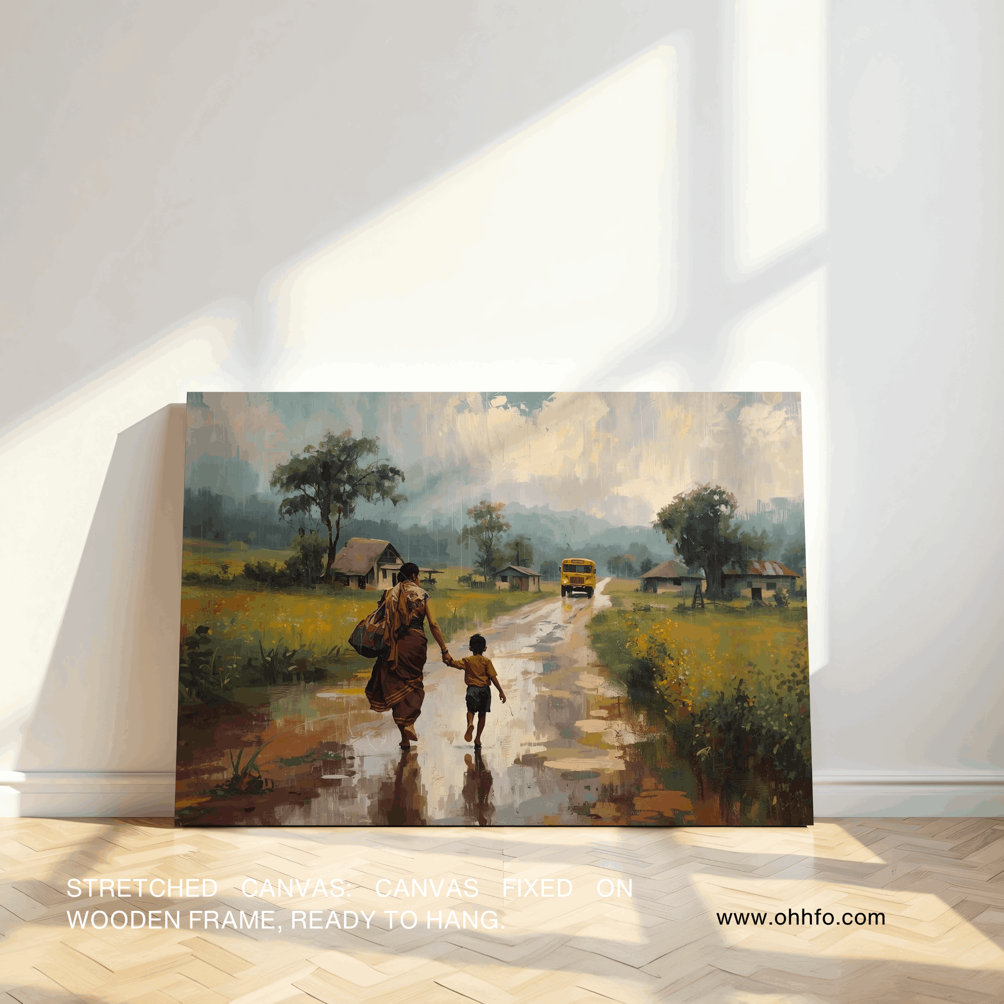 Mother’s Journey – Mother & Child Canvas Wall Art