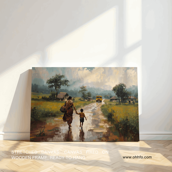 Mother’s Journey – Mother & Child Canvas Wall Art