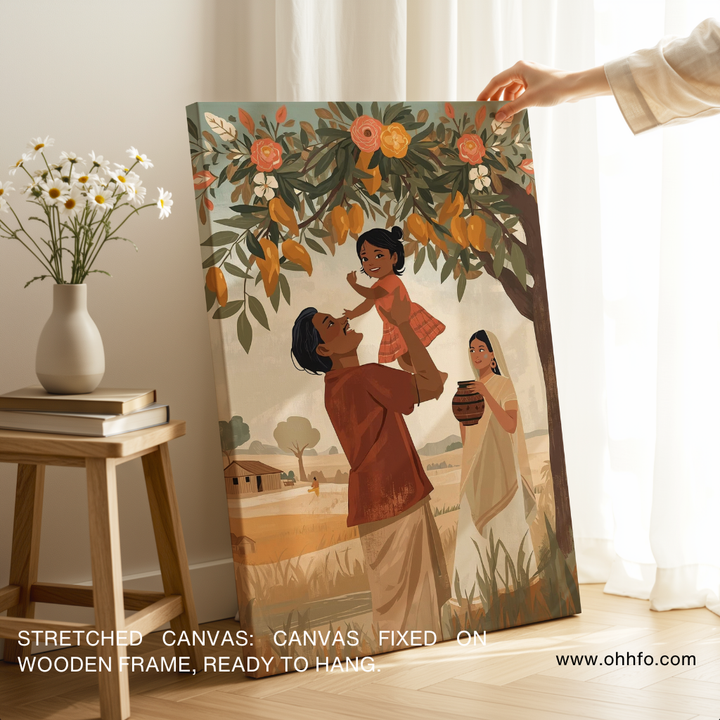 Indian Village Family Wall Art