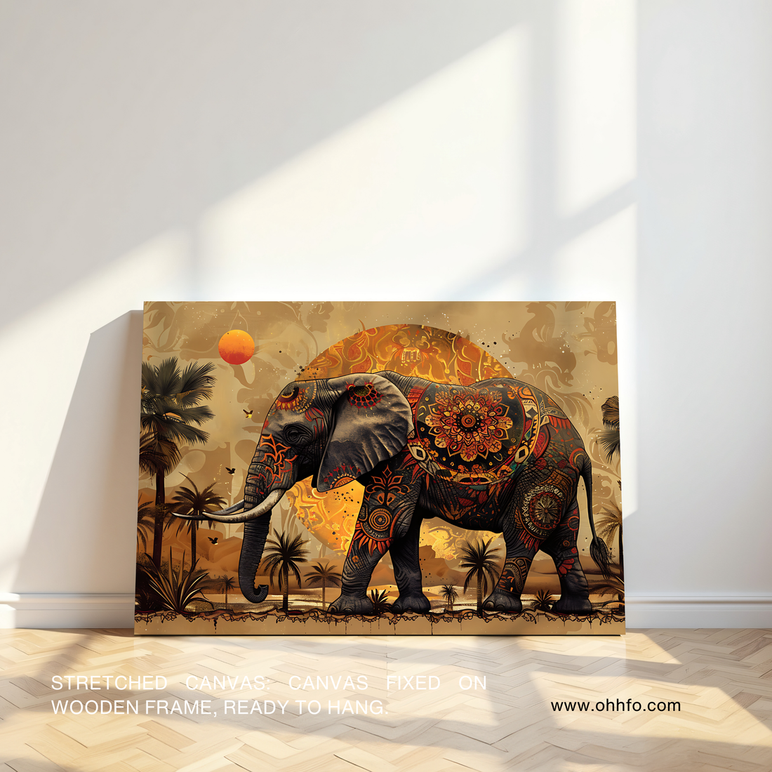 Majestic Mandala Elephant – Tribal Safari Wall Art