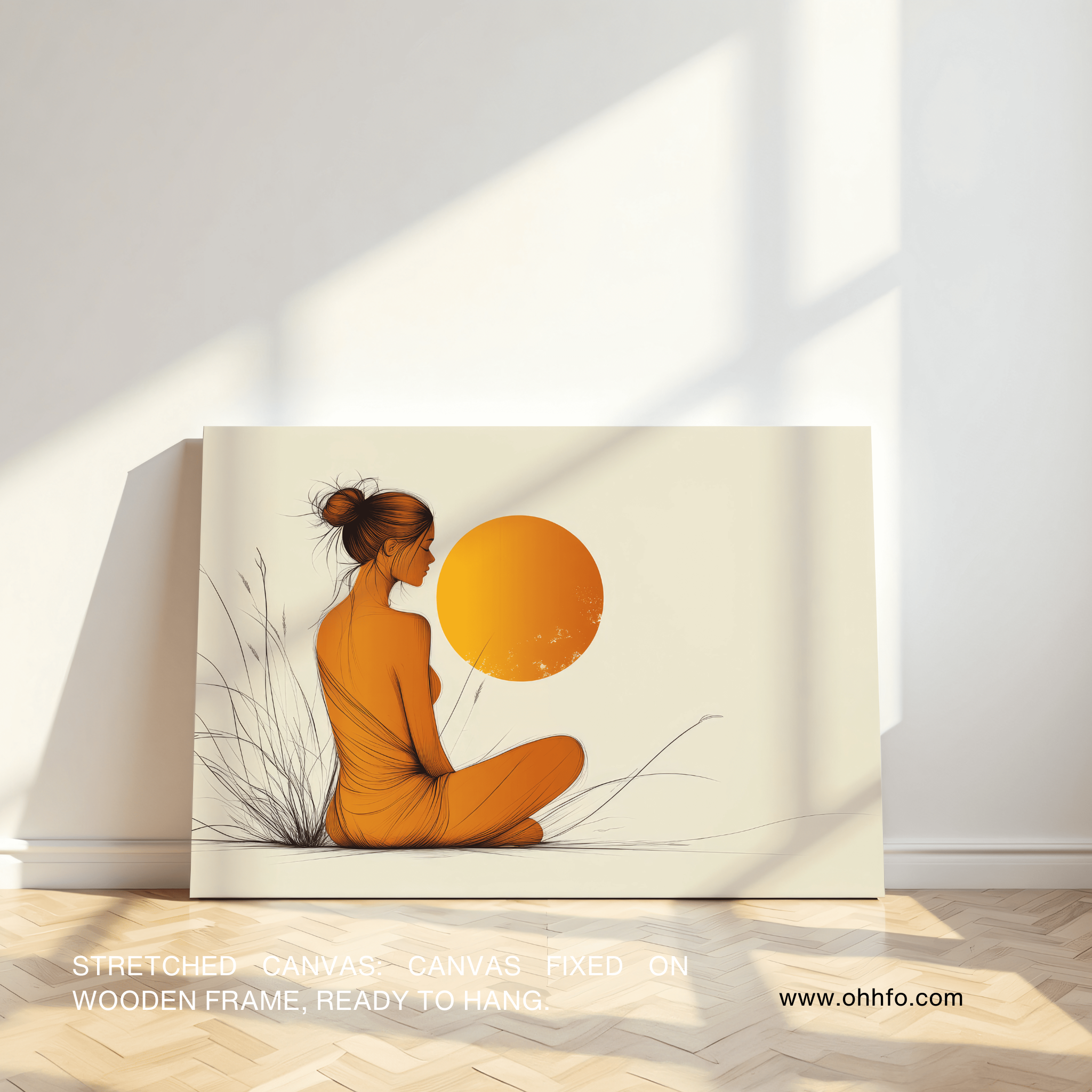 Minimalist Woman Silhouette Wall Art