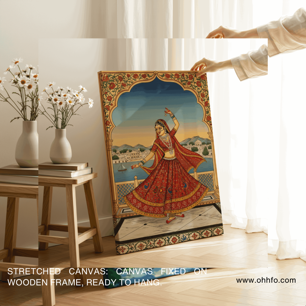 Rajasthani Traditional Dancer Painting – Cultural Wall Art