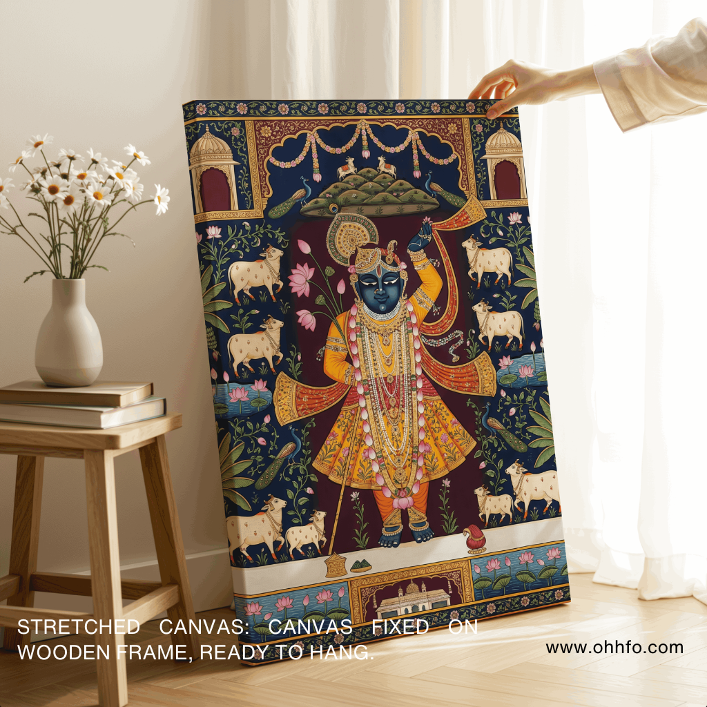 Shreenathji Pichwai Krishna Wall Art