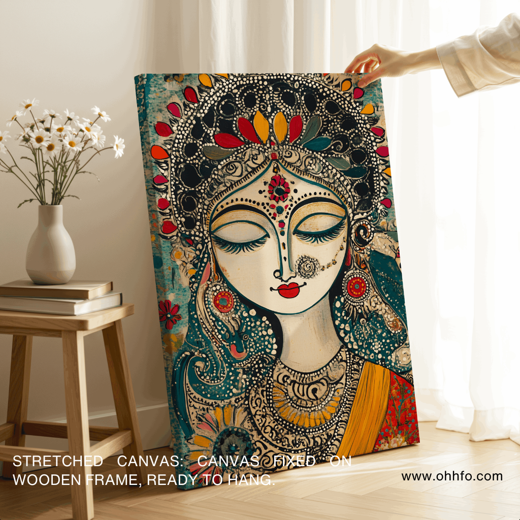 Goddess Canvas Wall Art – Indian Painting